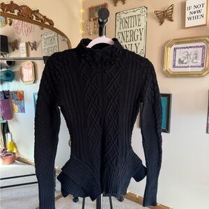 BCBGMaxAzria Black Cowl Neck Sweater